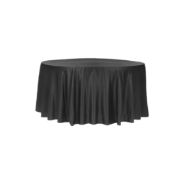 Lamour Satin 120″ Round Tablecloth – Eggplant/Plum