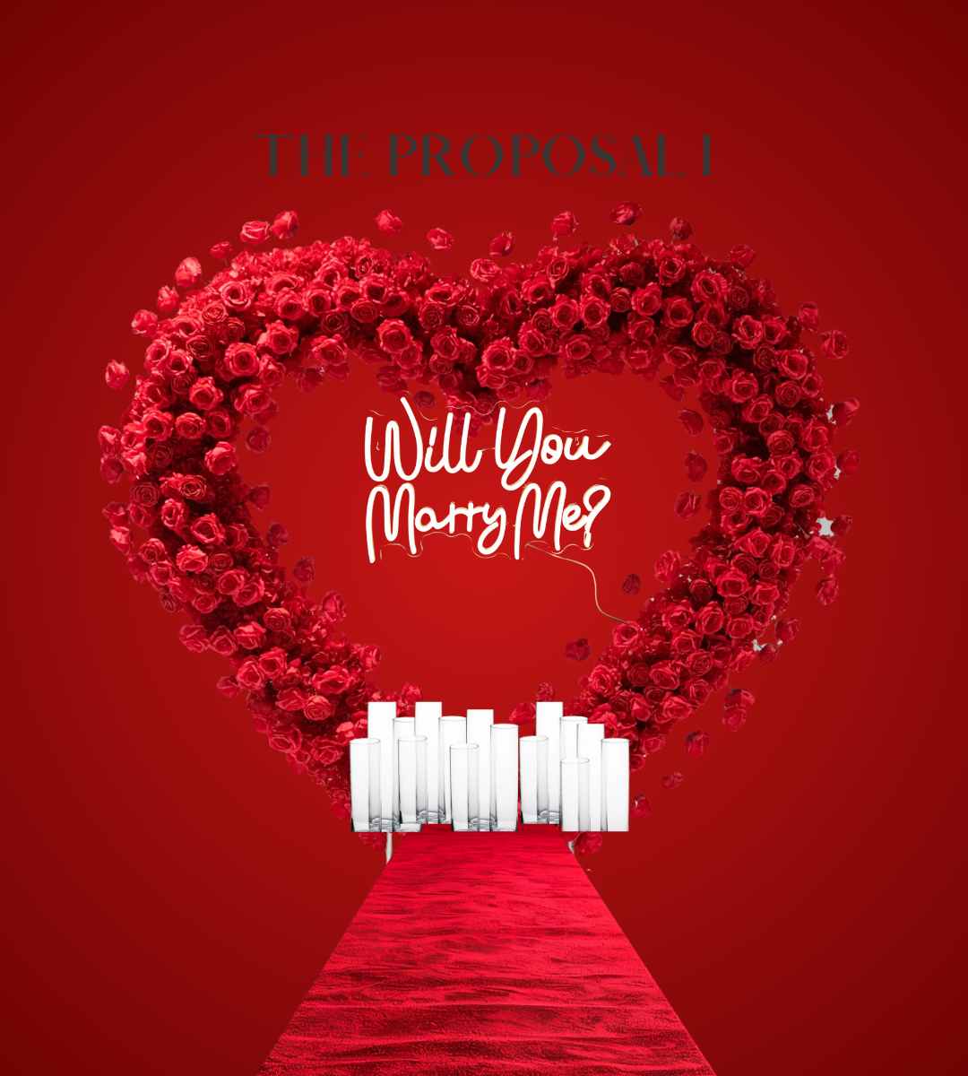 Red and White Valentine's Day Instagram Post